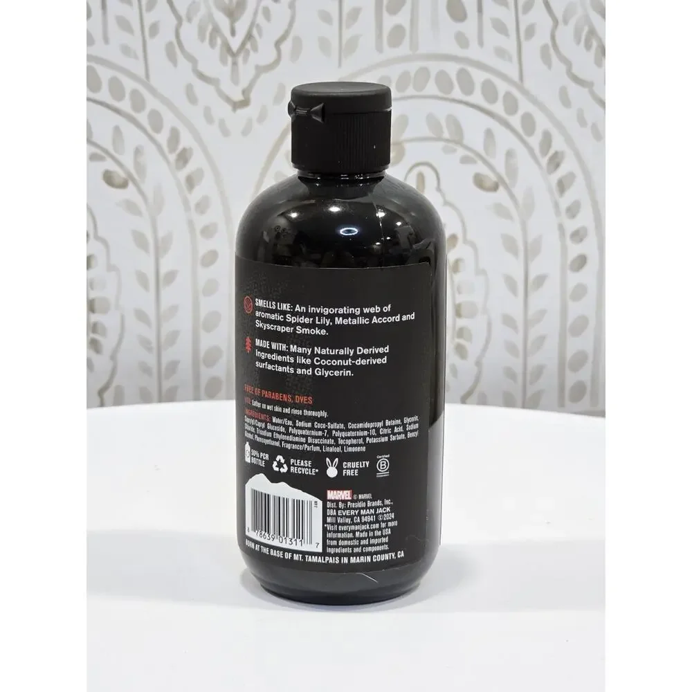 Every Man Jack +Marvel Limited Edition Fresh Air Body Wash Spider-Man 8oz
